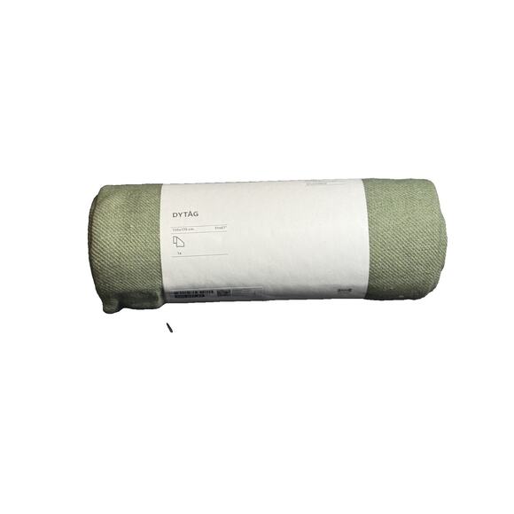 IKEA Other - IKEA DYTAG Throw Gray Green 51x67" Linen Blend-NEW